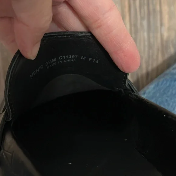 Men’s Cole Haan Somerset Black Croc Driving Moc Loafers - Picture 7 of 9